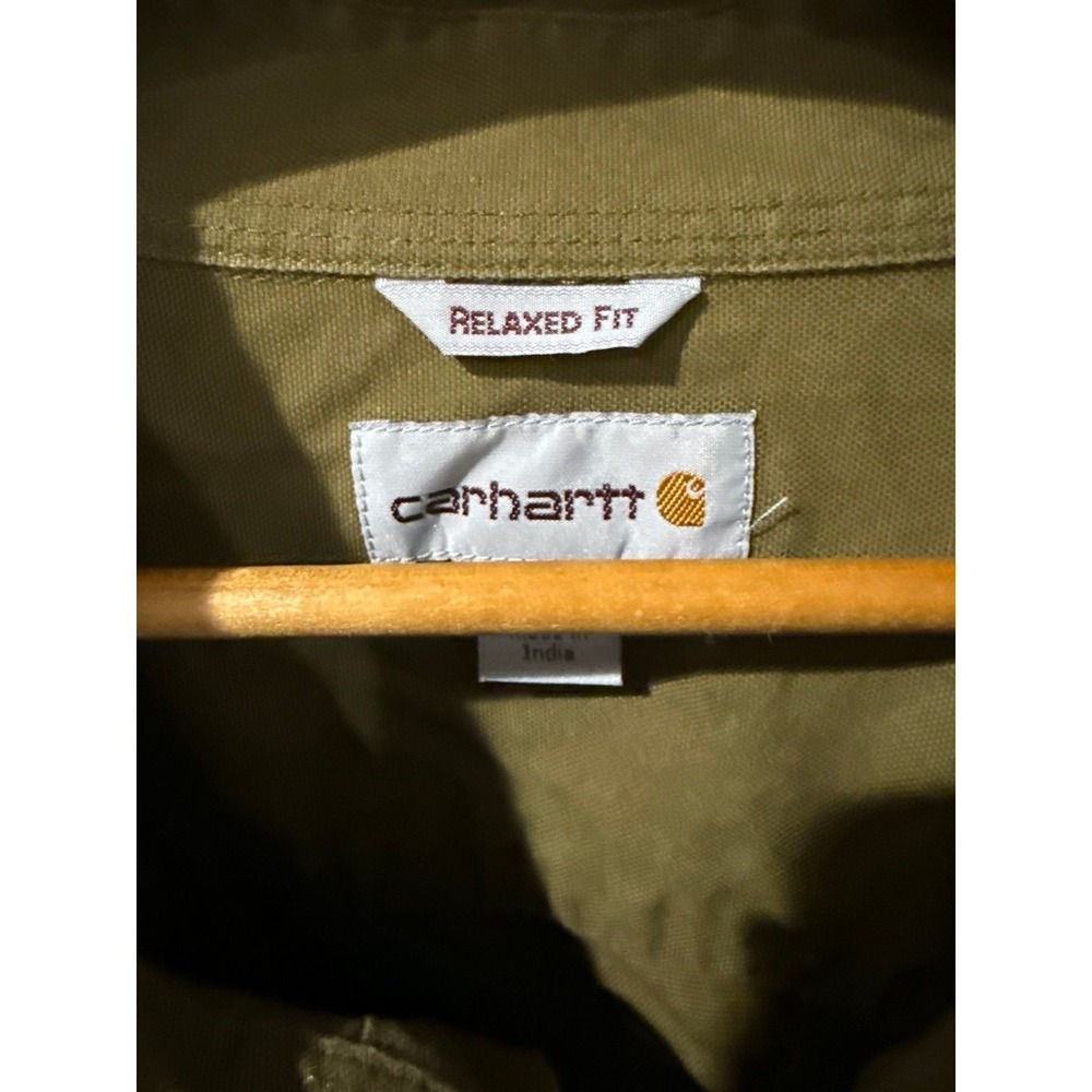 Carhartt Workwear Shirt Rugged Flex Rigby Mens 4XL Relaxed Fit Brownish Q - Picture 4 of 7